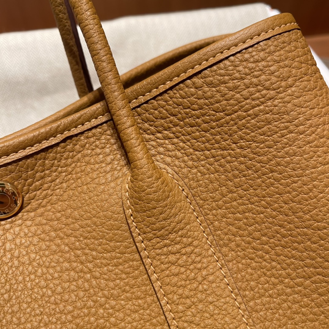 에르메스 가든파티30 골드브라운 네곤다 팔라듐